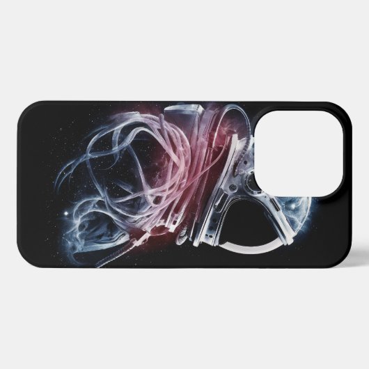 宇宙飛行士 – AI iPhoneケース (裏面横)