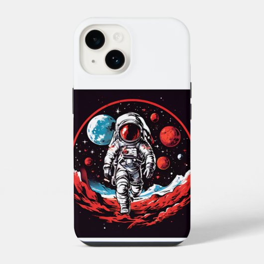 宇宙飛行士 iPhoneケース (裏面)