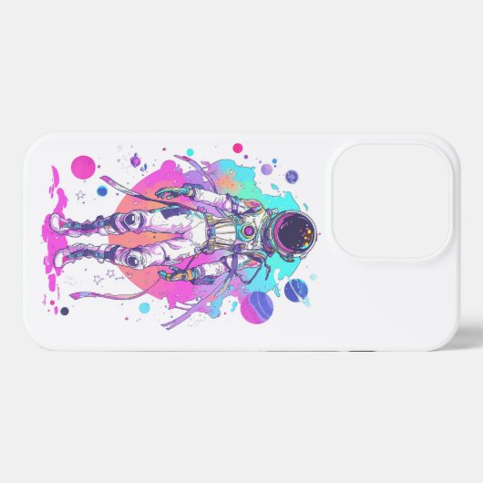 宇宙飛行士 iPhoneケース (裏面横)