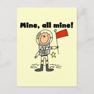 宇宙飛行士 Mine All Mine Tシャツとギフト ポストカード