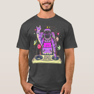 宇宙飛行士DJミュージックサイケデリックサイトランステクノED Tシャツ