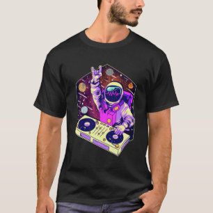 宇宙飛行士DjミュージックサイケデリックサイトランステクノEd Tシャツ