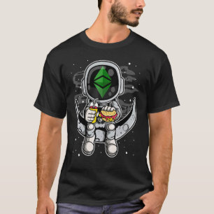 宇宙飛行士Fastfood EthereumクラシックEthコイン Tシャツ