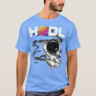 宇宙飛行士HODL HEXコインを月の暗号トークンBに Tシャツ