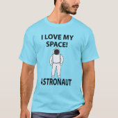 宇宙飛行士Iが大好き宇宙 Tシャツ (正面)