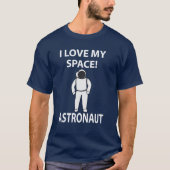 宇宙飛行士Iが大好き宇宙 Tシャツ (正面)