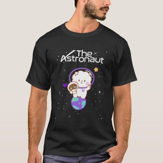 宇宙飛行士K-ポップ・アートのJin Wootteo Tシャツ (正面)