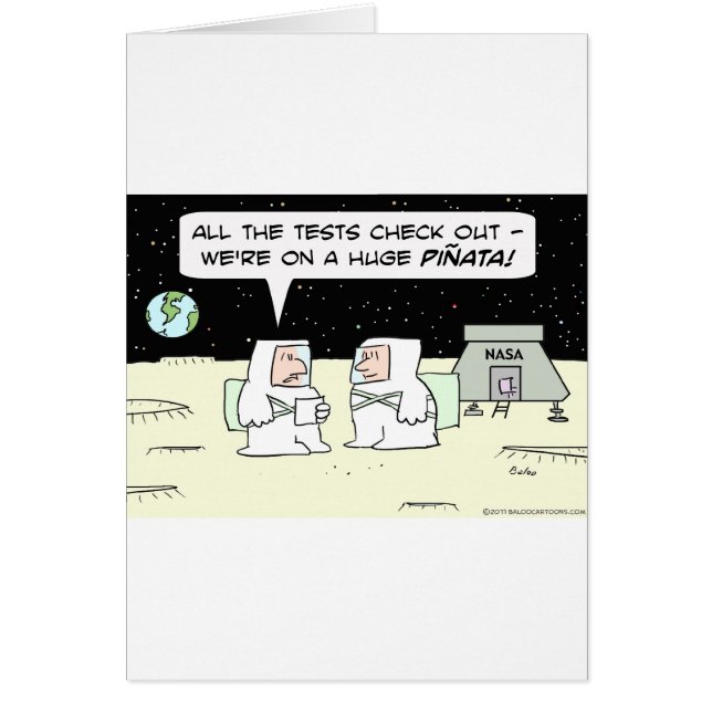 宇宙飛行士NASAの月のピニャータの地球 (正面)