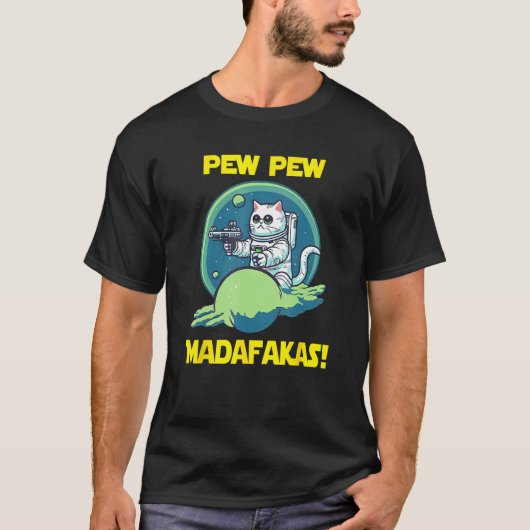 宇宙飛行士Pew Madafakasヒマラヤン Tシャツ (正面)