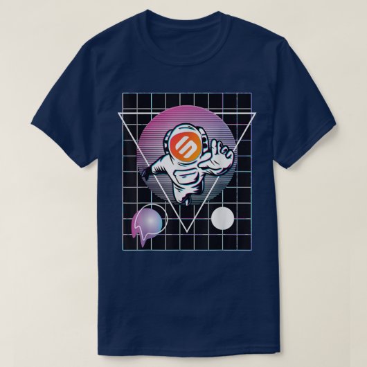宇宙飛行士Tシャツをスワイプ Tシャツ (デザイン正面)