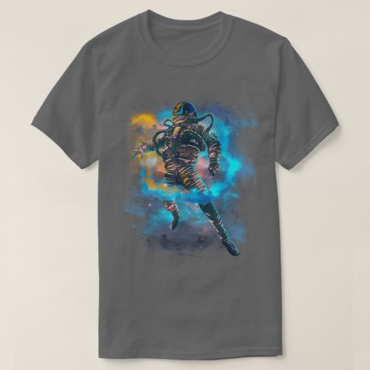 宇宙飛行士Tシャツ宇宙に閉じ込められた宇宙飛行士 Tシャツ (デザイン正面)
