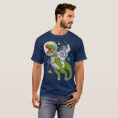 宇宙飛行士Tレックス恐竜アストロTレックスギフト Tシャツ (正面フル)