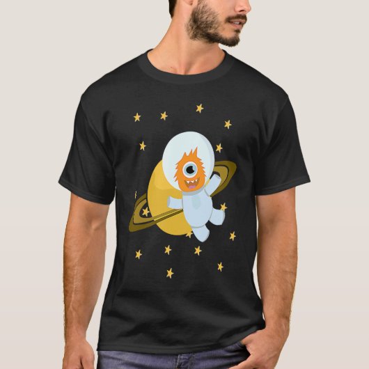宇宙飛行士Tワールドオールエルド軌道 Tシャツ (正面)