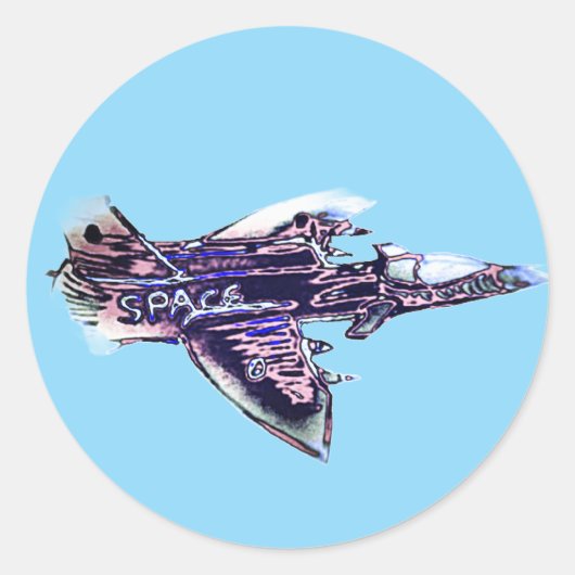 宇宙飛行機 ラウンドシール (正面)