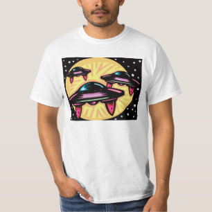 宇宙飛行船の創造的なデザインのTシャツ Tシャツ