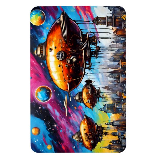 宇宙飛行船 マグネット (縦)