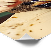 宇宙食べのAIアートの中の猫 ポスター (コーナー)