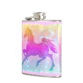 宇宙馬のカラフルな馬の星 フラスク (左)