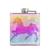 宇宙馬のカラフルな馬の星 フラスク (裏面)