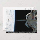 宇宙駅からシャトルポストカード ポストカード (正面/裏面)