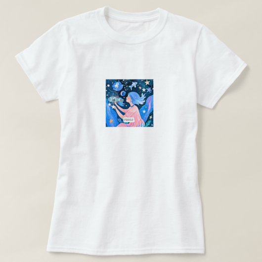 宇宙魚座 Tシャツ (デザイン正面)