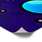 宇宙鮮やかマンガアート：宇宙飛行士の夢 ポスター (角)