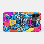 宇宙鮮やかマンガアート：宇宙飛行士の夢 Case-Mate iPhoneケース (裏面(横))