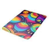 宇宙鮮やか万華鏡のように千変万化するパターン バスマット (アングル)