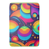 宇宙鮮やか万華鏡のように千変万化するパターン バスマット (正面縦)