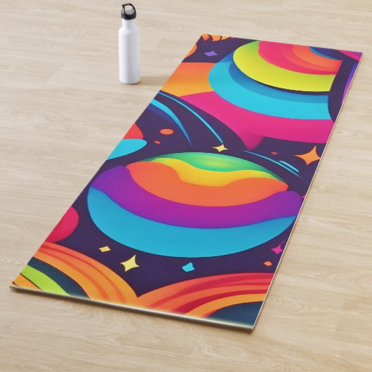 宇宙鮮やか万華鏡のように千変万化するパターン ヨガマット (インサイチュ)