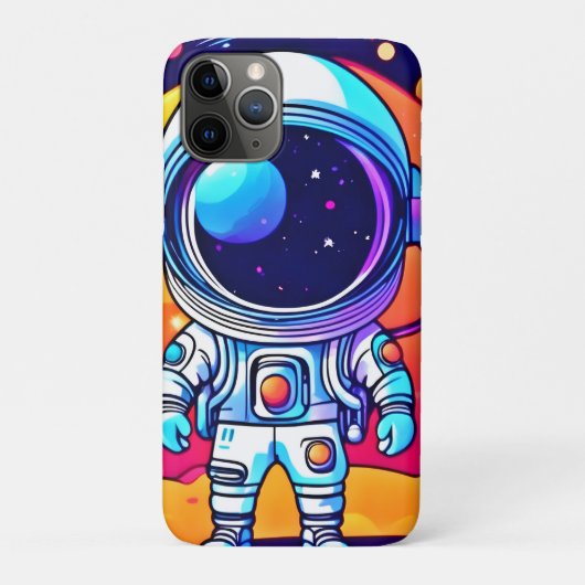 宇宙鮮やか芸術宇宙飛行士 Case-Mate iPhoneケース (裏)