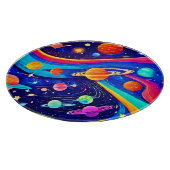 宇宙鮮やか芸術 カッティングボード (角)