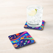 宇宙鮮やか芸術 コースター (右側)