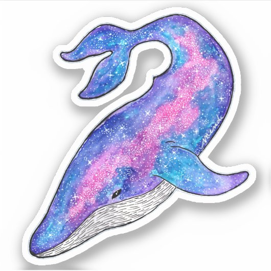 宇宙鯨 シール (正面)