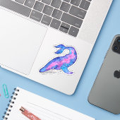 宇宙鯨 シール (ノートパソコンとiPhone)
