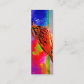 宇宙鳥のドリームスケープのブックマーク スキニー名刺 (裏面)