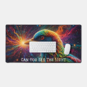 宇宙鳥の交響楽団かわいい鳥の宇宙 デスクマット (キーボード&マウス)