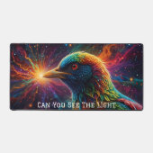 宇宙鳥の交響楽団かわいい鳥の宇宙 デスクマット (正面)