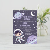 宇宙２大イベント　月２歳の誕生日パーティー 招待状 (スタンド正面)