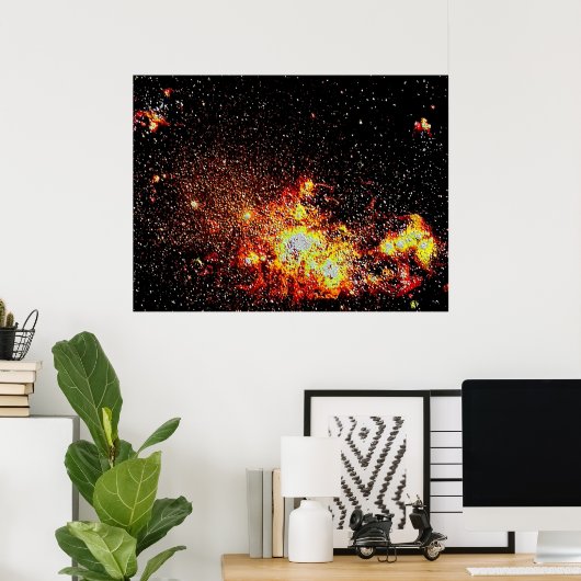 宇宙1エナメル ポスター (ホームオフィス)