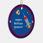 宇宙1匹の誕生日のオーナメント セラミックオーナメント (右)