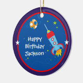 宇宙1匹の誕生日のオーナメント セラミックオーナメント (左)