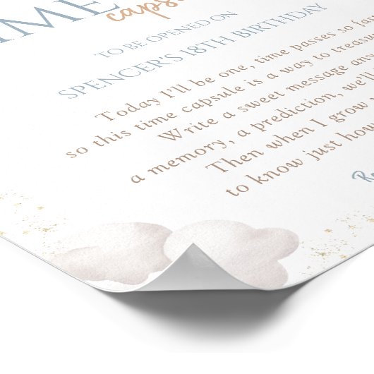 宇宙1回目の誕生日の最初の日のまわりにの旅 ポスター (角)