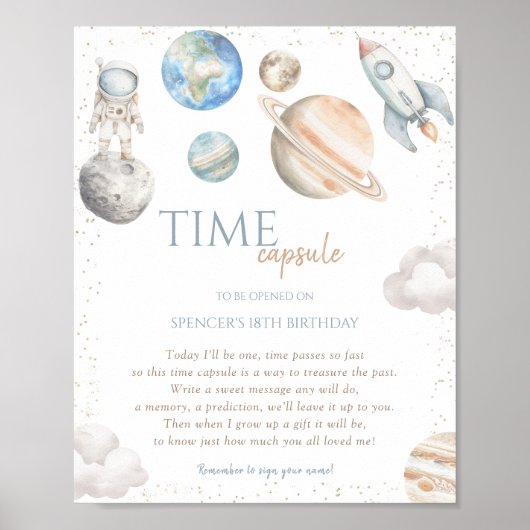 宇宙1回目の誕生日の最初の日のまわりにの旅 ポスター (正面)