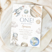 宇宙1回目の誕生日の最初の日のまわりにの旅 招待状