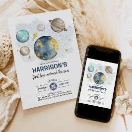 宇宙1年生銀河系月星惑星 招待状