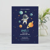 宇宙1歳の誕生日パーティー 太陽を一周した最初の旅 招待状 (スタンド正面)