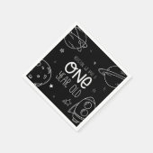 宇宙1歳の誕生日 – ヒューストン1歳 – ナプキン スタンダードカクテルナプキン (角)