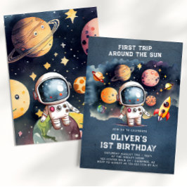 宇宙1歳誕生日パーティー 太陽を一周する最初の旅 招待状