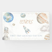 宇宙1歳誕生日 太陽を一周する最初の旅 横断幕 (横)
